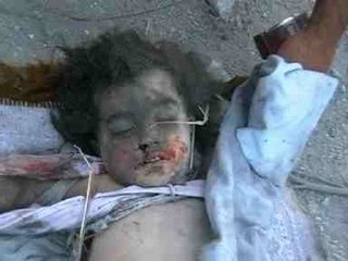 image of slaughtered Lebanese kid 