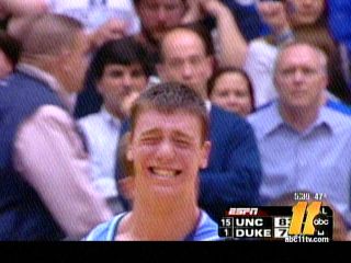 Hansbrough smiles after Carolina's victory over Duke
