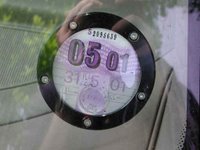 A UK Road Tax disc on display