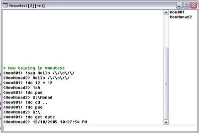 o\/\/ PowerShelled: Monad IRC Bot