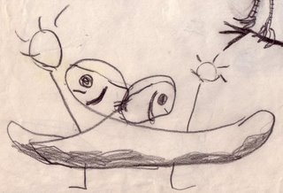 Dinosaur/Bird (Detail, 2-Headed Being)