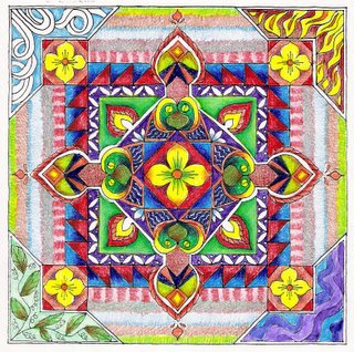 Holtz Mandala, colored on 01-03-06
