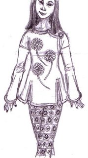Miss Ping in Chrysanthemum Coat