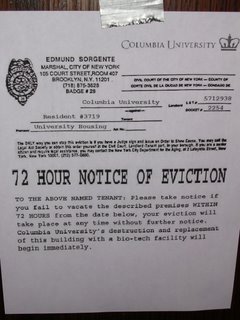 Fake eviction notice