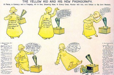 The Yellow Kid and his new phonograph
