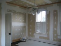 Master Bedroom with Painted Hardwood Floors