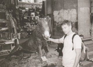 Chad and the Boar in a Florence market