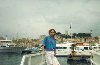 Greg at harbor in Cannes