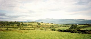 View of Irish Countryside from Train