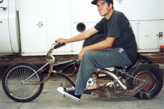 Jordan with his Mini-Bike