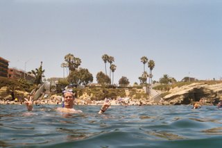 Noah snorkeling at La Jolla Cove