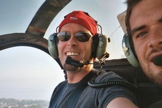 Noah flying in Helicopter with Joel