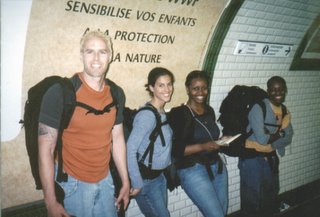 Noah, Fatima, Danielle & Lisa in the Paris Metro