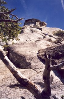 West Face View of the Tahquitz Rock Peak from the bottom