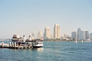 The ferry docked in Coronado after crossing the San Diego Bay