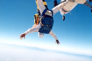 Noah jumping out of plane in Perris