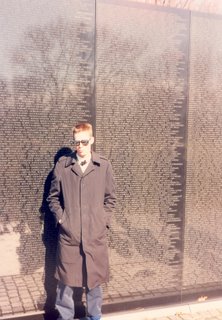 Noah at the Vietnam Veterans Memorial