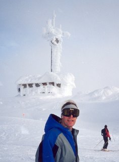 Noah on frozen Whistler Summit