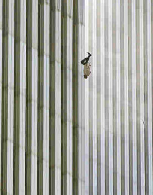 Man Jumping from WTC terrorist attack