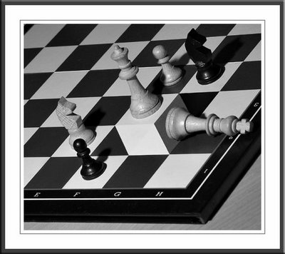 Ilusión optica del ajedrez, haz click para ver como se tomo esta foto