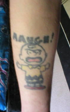 charlie brown tattoo