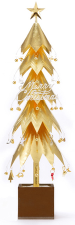 Gold Christmas Tree.