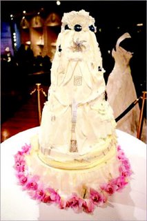 diamond-studded wedding cake.