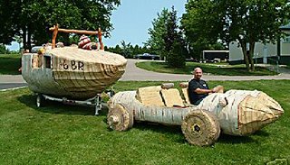 Log car.