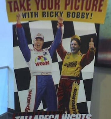 Ricky Bobby celebrates his box office victory with She Who Must Not Be Named...