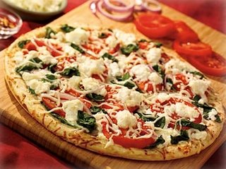 Spinach Vegetable Pizza 