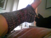 The stupid socks that haunt me & my cat who 'helps' me fight the forces of evil