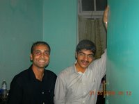 Nitin and Myself...drenched