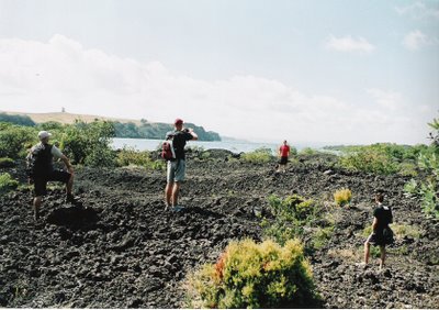 Mike, Carsten, Joe and Mark on Rangitoto Island