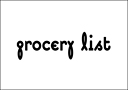 Grocery List Magnet