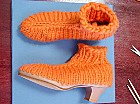 funny ugly knitted shoe