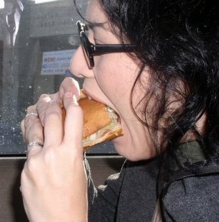 That's me devouring a torta.