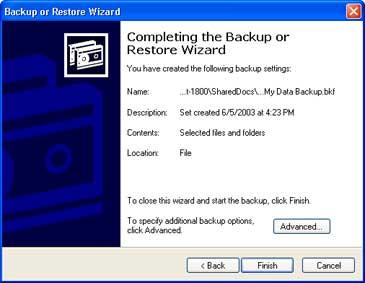 Windows Backup Figure 3