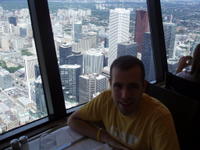 At the top of the CN Tower