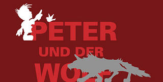 Pedro e o lobo em alemão, em homenagem ao Pedro