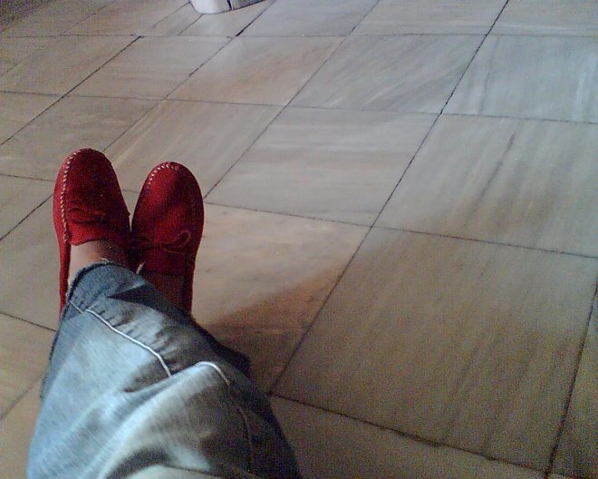 algonquian red indian shoes waiting in the dakota