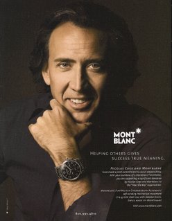 Montblanc Nicolas Cage Ad