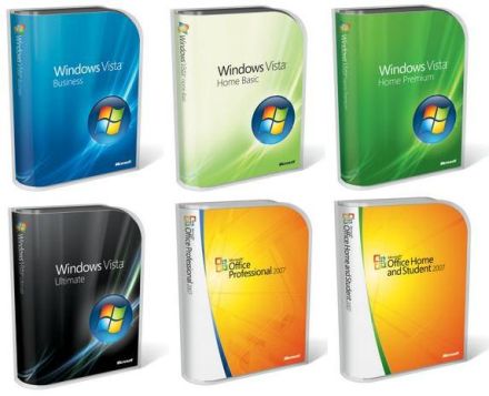 Windows Vista and Office 2007 product package.