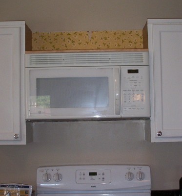 how to install over the range microwave without bracket