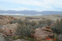 Antelope Island State Park with Mountains and Great Salt Lake