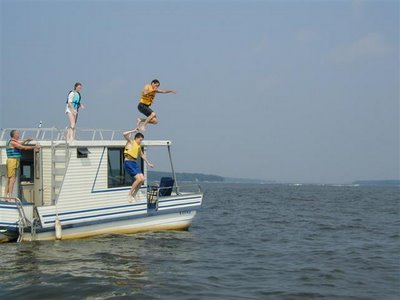 houseboat jumping