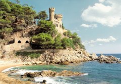 Lloret Castle - A View from LLoret Beach