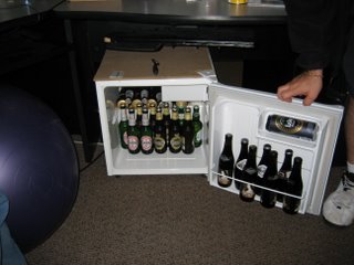 The beer fridge