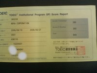Result of TOEIC