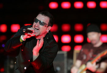 Bono at Brisbane's Vertigo gig