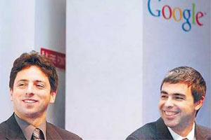 Foto fundadores de Google, Sergey Brin y Larry Page